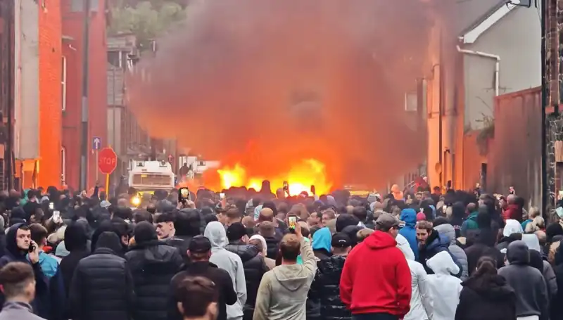 Kuzey İrlanda'da Cinsel Saldırı Protestoları Tırmanıyor: Evler Ateşe Verildi