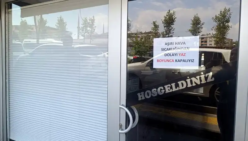 Afrika Sıcakları Esnafı Vurdu: Yaz Boyu Dükkanlarını Kapatanlar