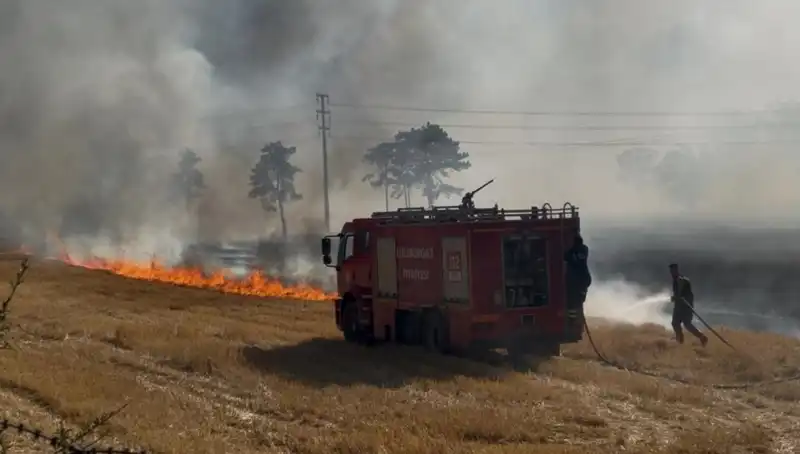 Kırklareli'nde Anız Yangını: Korkutucu Gelişmeler Yaşandı