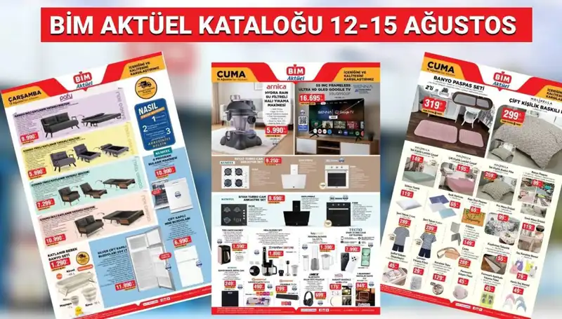 BİM 12-15 Ağustos Aktüel Kataloğu 2025: Sıcak Yaz İndirimleriyle Dolu
