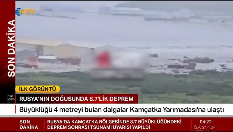 Kamçatka Kıyılarında Tsunami Dalga Alarmı: İlk Dalgalar Geldi!